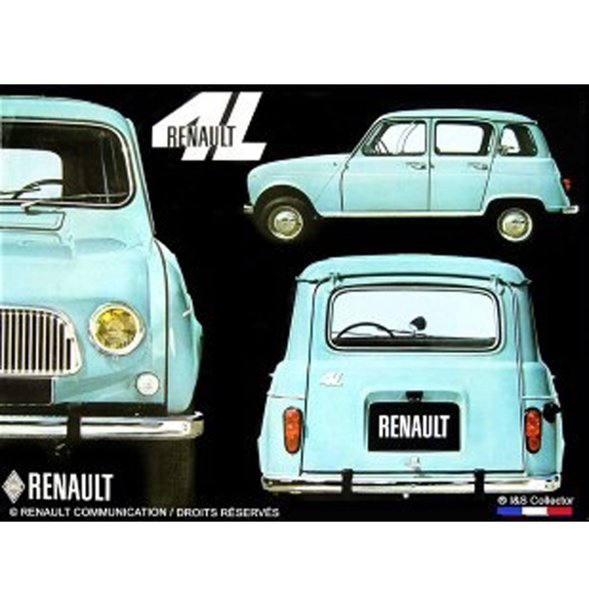 Metalen Bord 30x40 Renault 4L R | Renault