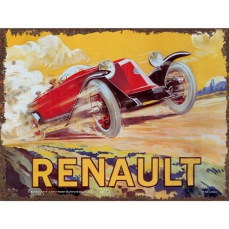 Metalen Bord 30x40 Renault Aquarelle R | Renault