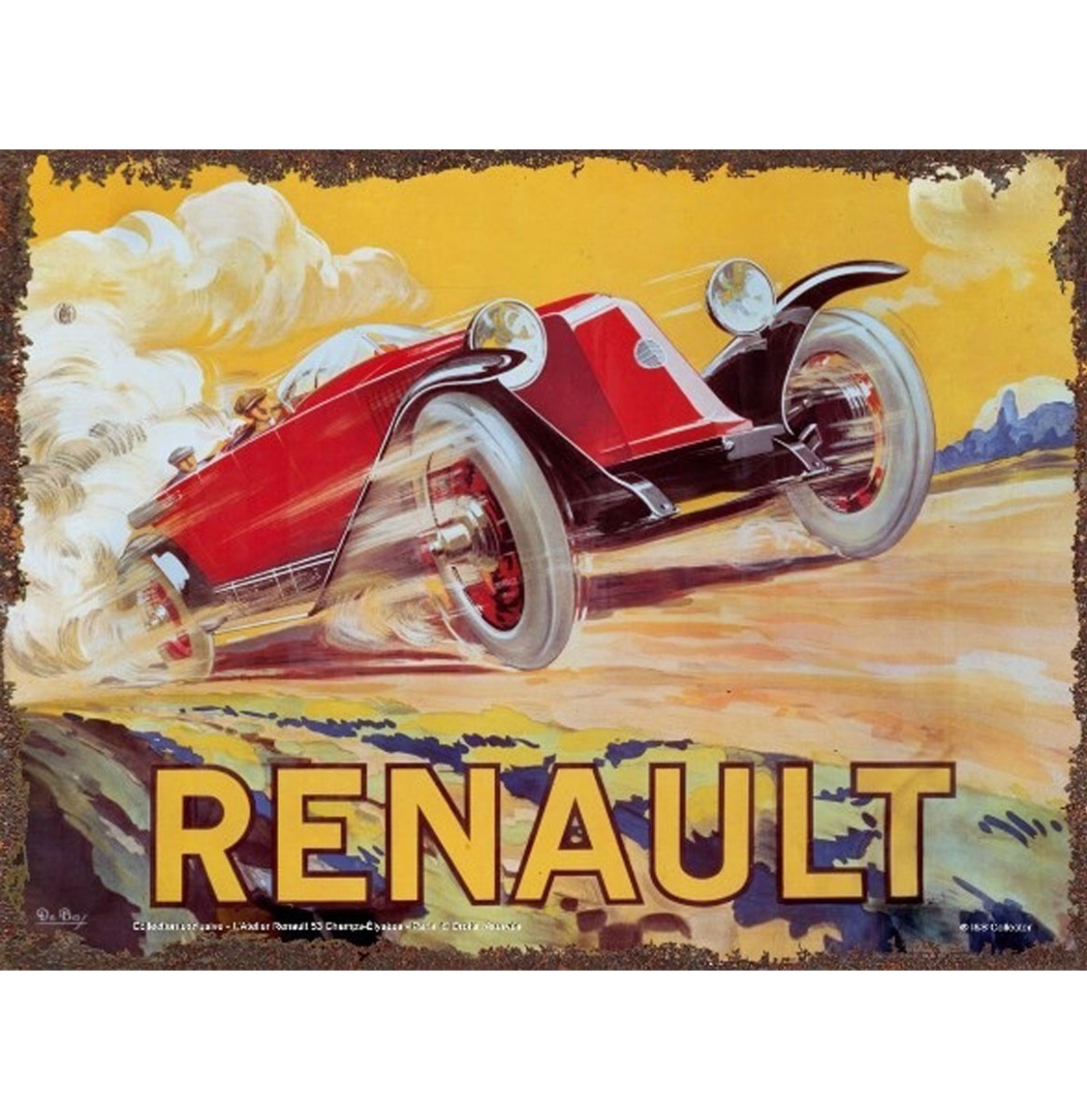 Metalen Bord 30x40 Renault Aquarelle R | Renault