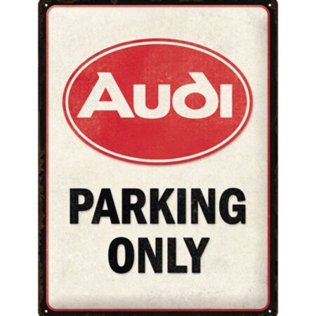 Metalen Bord 30x40 cm Audi Parking Only | Audi