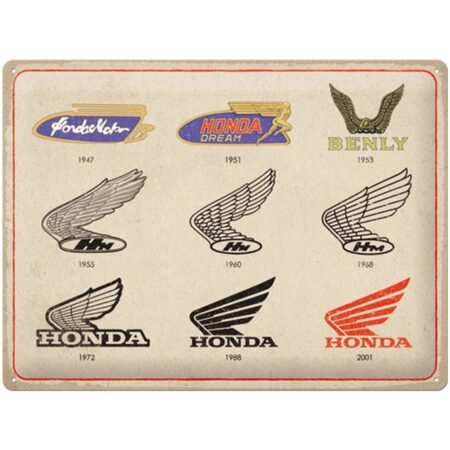 Metalen Bord 30x40 cm Honda MC Logo Evolution | Honda