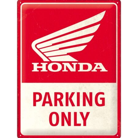 Metalen Bord 30x40 cm Honda MC Parking Only | Honda