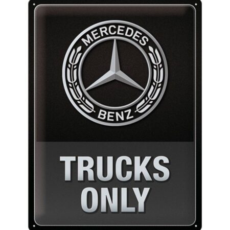 Metalen Bord 30x40 cm Mercedes Trucks Only | Mercedes