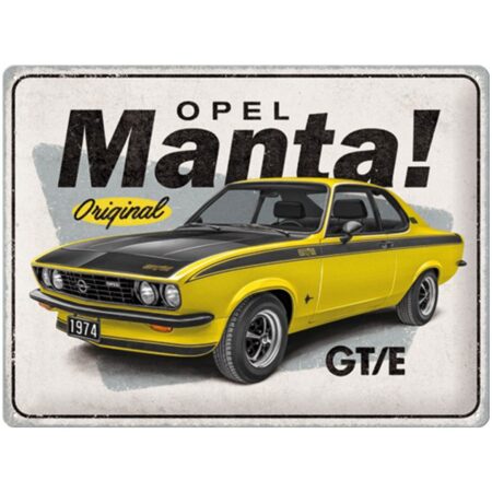 Metalen Bord 30x40 cm Opel Manta GT/E | Opel