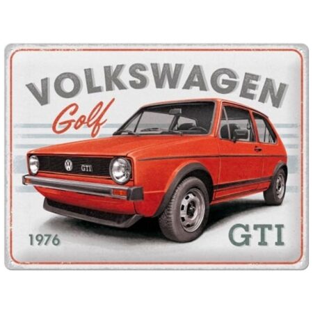 Metalen Bord 30x40 cm Volkswagen Golf - GTI 1976 | Volkswagen