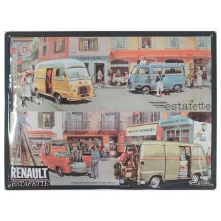 Metalen Bord 40 x 30 cm Renault Estafette | Renault