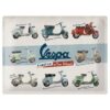 Metalen Bord Vespa A Small Car On Two Wheels 30 x 40 cm | Vespa