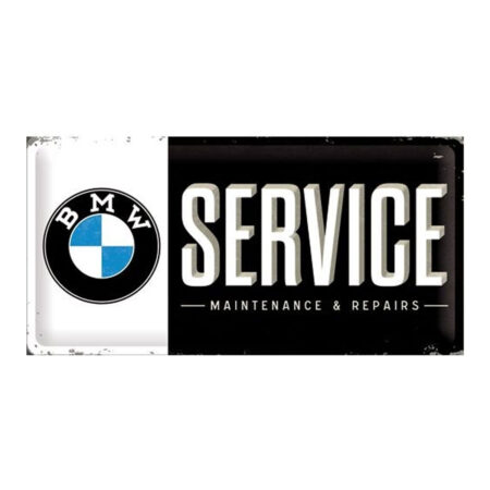 Metalen Plaat 'BMW Service' 25 x 50 cm | BMW