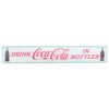 Metalen Straatnaambord Coca-Cola "Drink Coca-Cola In Bottles" White - 91 x 15 cm | Coca-Cola