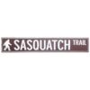 Metalen Straatnaambord Sasquatch Trail - 91 x 15 cm | Fiftiesstore