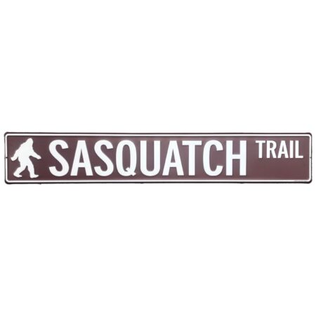Metalen Straatnaambord Sasquatch Trail - 91 x 15 cm | Fiftiesstore