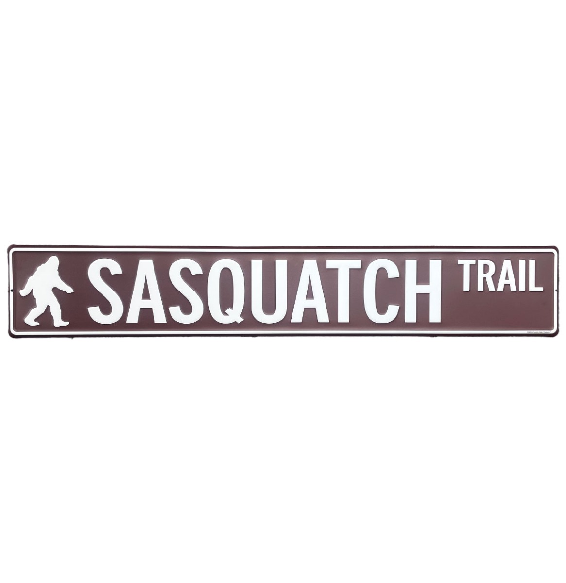 Metalen Straatnaambord Sasquatch Trail - 91 x 15 cm | Fiftiesstore