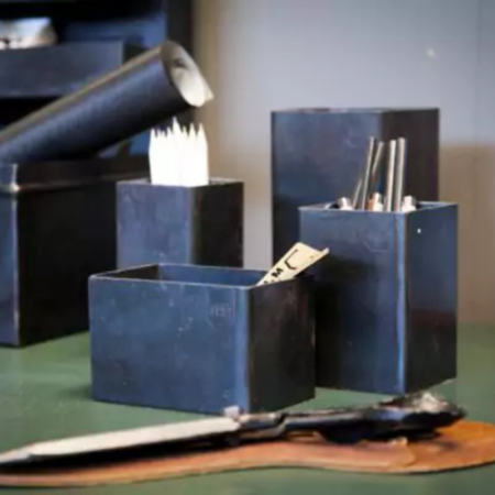 Metalen opbergbakjes - set à 2 stuks (S & L) | MegaGadgets.nl