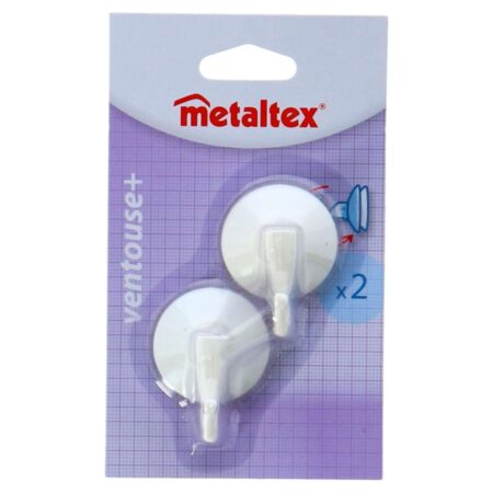 Metaltex Haken Zuignap 2 Stuks | Metaltex