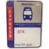 MetroBus Express Metal Straatbord - Origineel | The Dutch Pickers