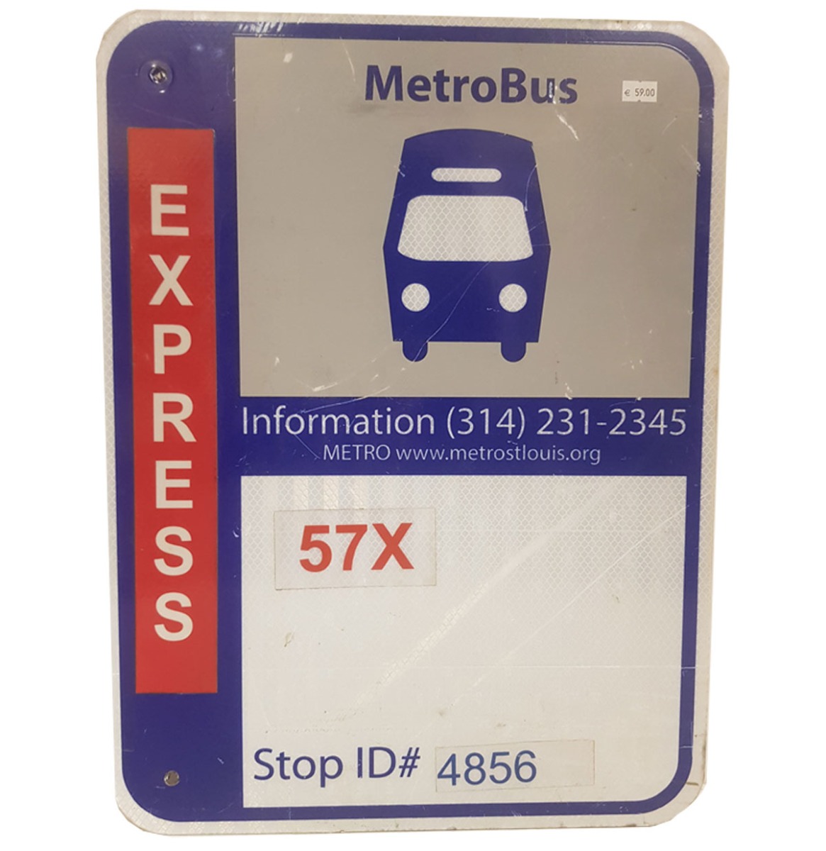MetroBus Express Metal Straatbord - Origineel | The Dutch Pickers