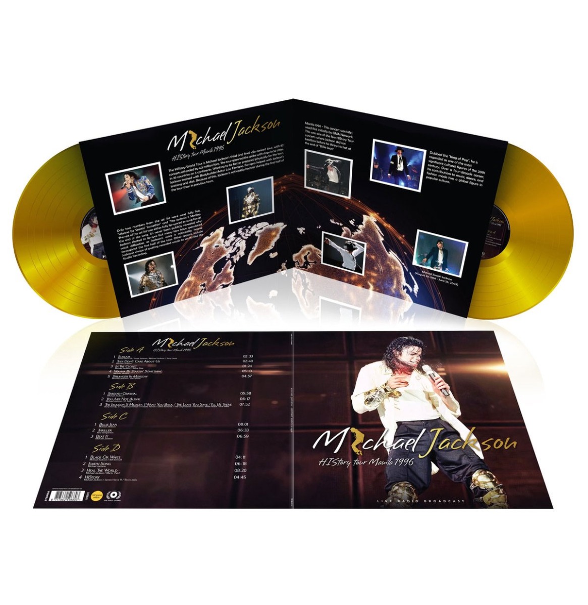 Michael Jackson - HIStory Tour Manila 1996 (Goud Vinyl) 2 (LP) | Fiftiesstore
