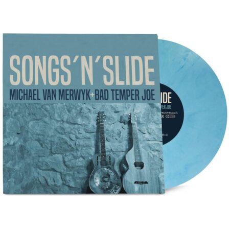 Michael Van Merwyk + Bad Temper Joe - Songs 'N' Slide (Blauw Vinyl) (LP) | Fiftiesstore