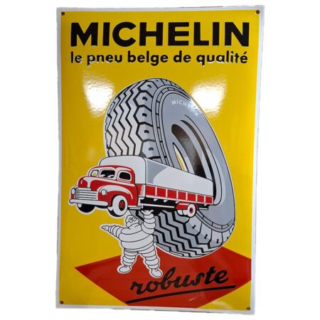 Michelin Robuste Reclame Emaille Bord - 60 x 40cm | Michelin
