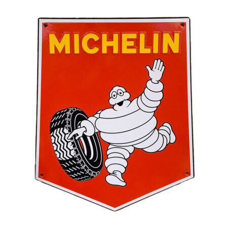 Michelin Rood Emaille Bord - 45 x 36cm | Michelin