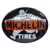 Michelin Tires Zwart Ovaal Emaille Bord - 68 x 53cm | Michelin