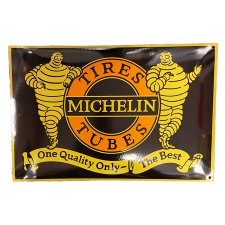 Michelin Vintage Reclame Emaille Bord - 60 x 40cm | Michelin