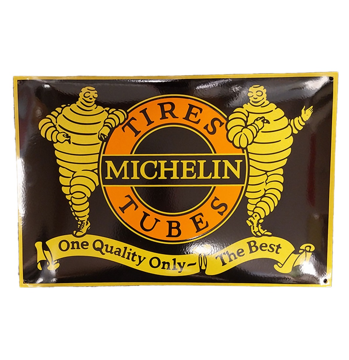 Michelin Vintage Reclame Emaille Bord - 60 x 40cm | Michelin