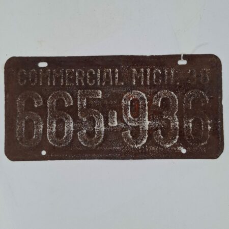 Michigan - 1938 Originele Kentekenplaat | The Dutch Pickers