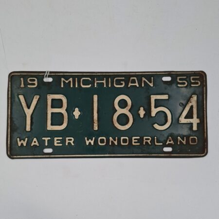 Michigan - 1955 Originele Kentekenplaat | The Dutch Pickers