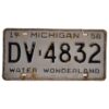 Michigan - 1958 Originele kentekenplaat | Fiftiesstore