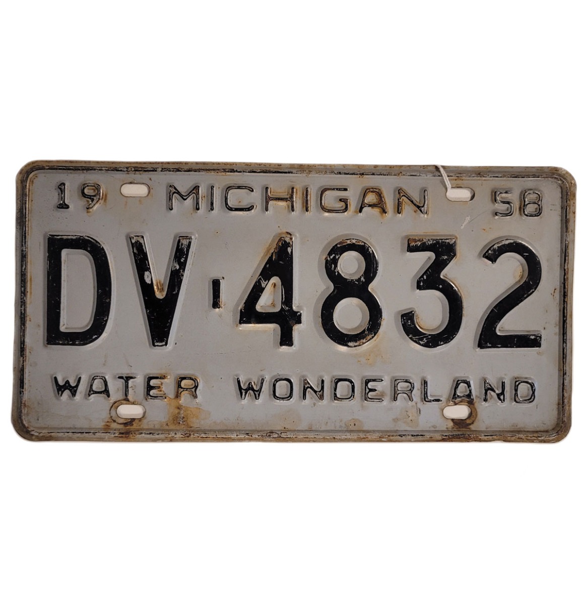 Michigan - 1958 Originele kentekenplaat | Fiftiesstore