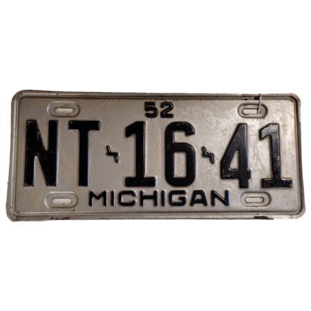 Michigan Kentekenplaat - 1952 - Origineel | Fiftiesstore