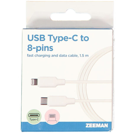 Micro-USB-oplaadkabel - Wit | Zeeman