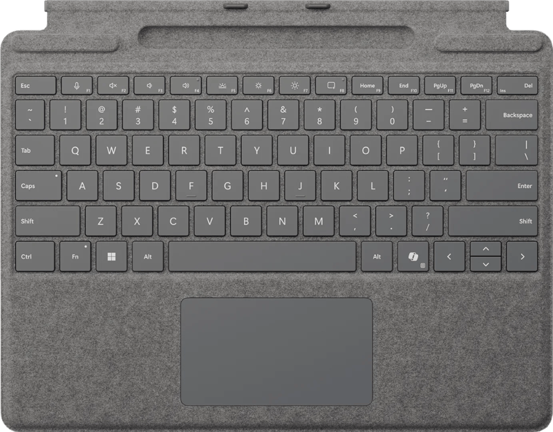 Microsoft Surface Pro 13 Inch Type Cover met penopslag Platina Qwerty