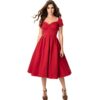 Midge Dress Red-XXL | Unique Vintage
