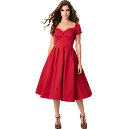 Midge Dress Red-XXL | Unique Vintage
