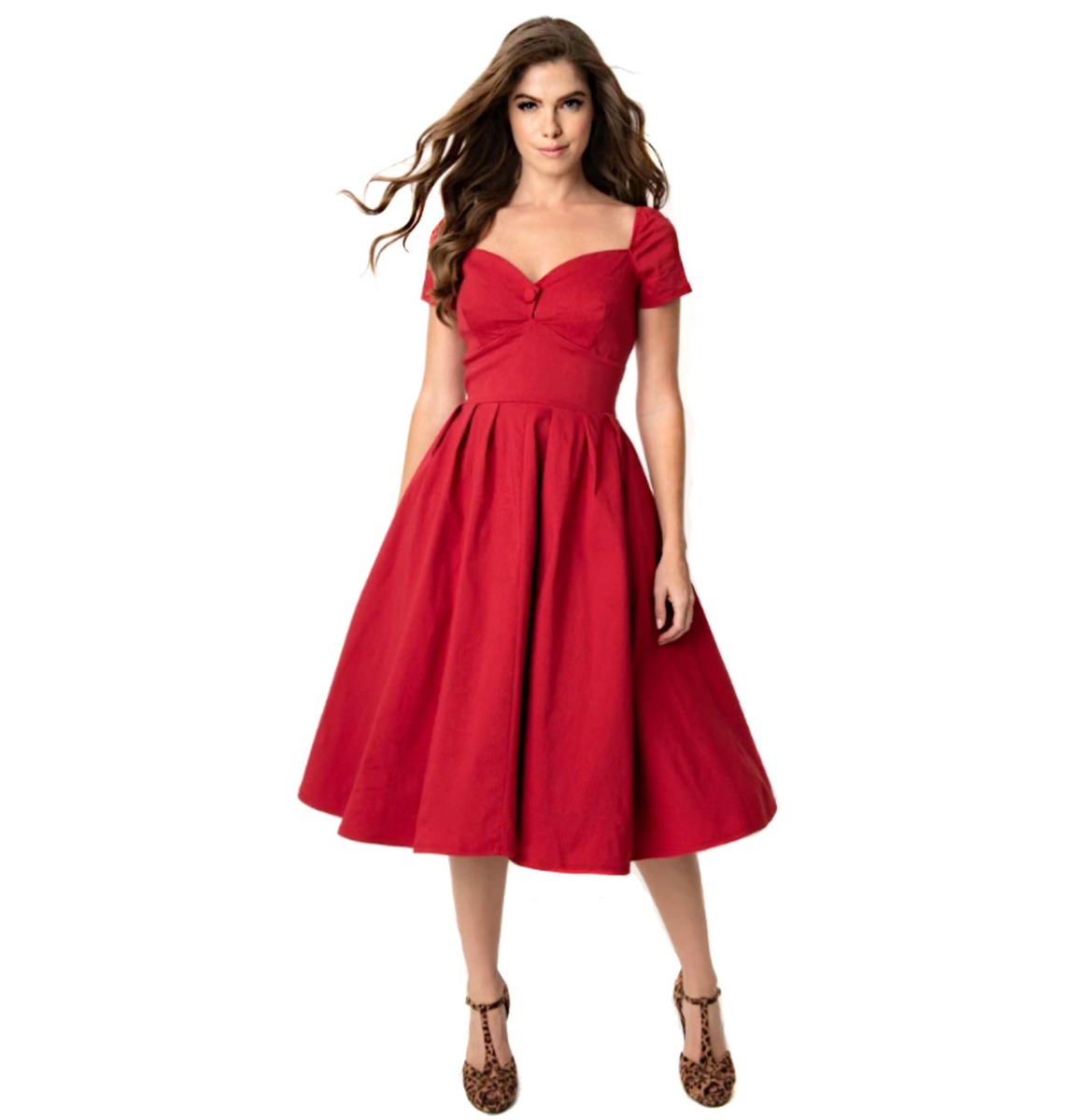 Midge Dress Red-XXL | Unique Vintage
