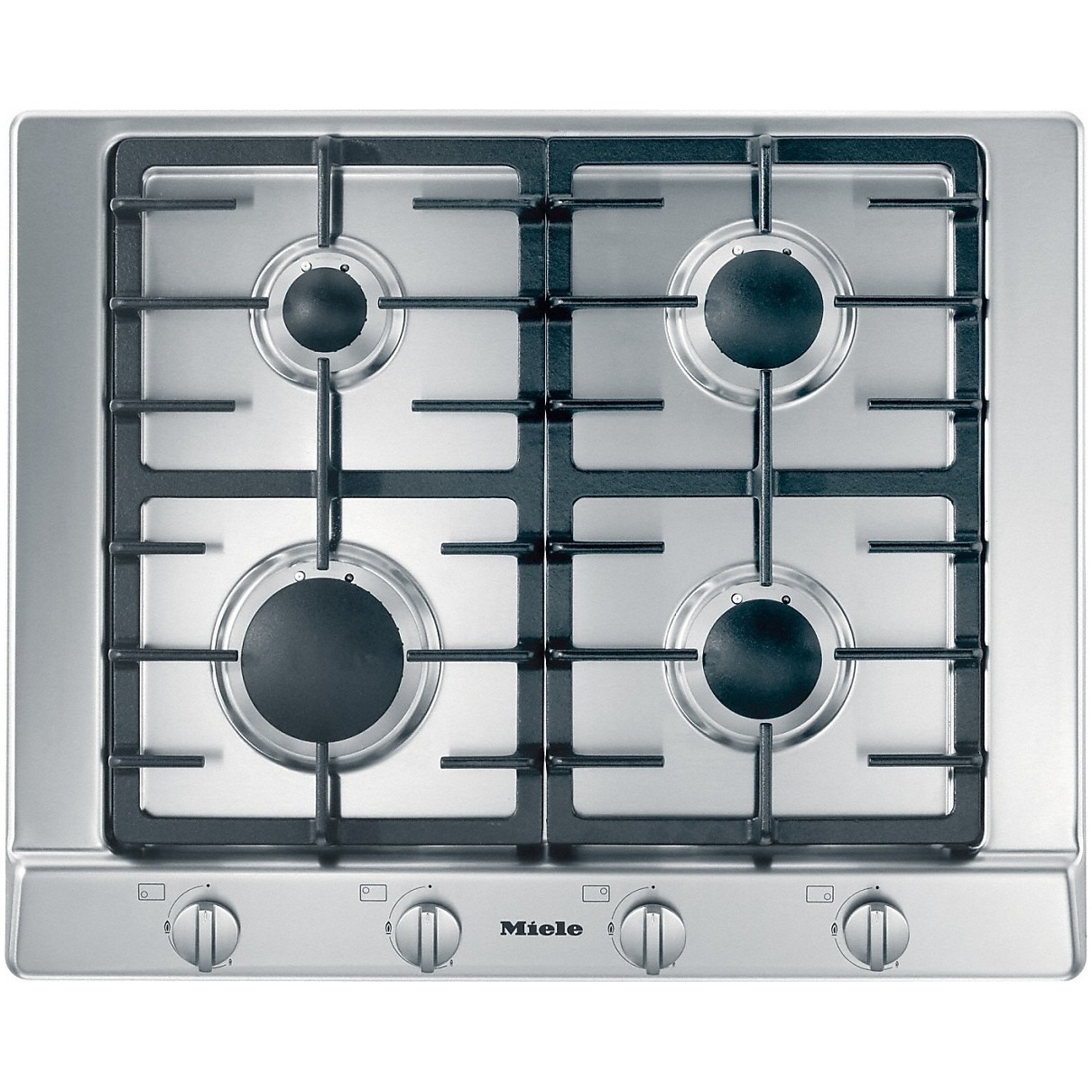Miele KM 2010 G Gas kookplaat Grijs | Miele