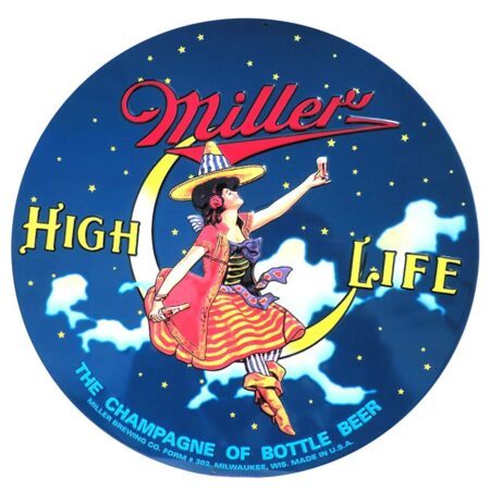 Miller High Life Rond Bord Met Relief 36 cm | Fiftiesstore