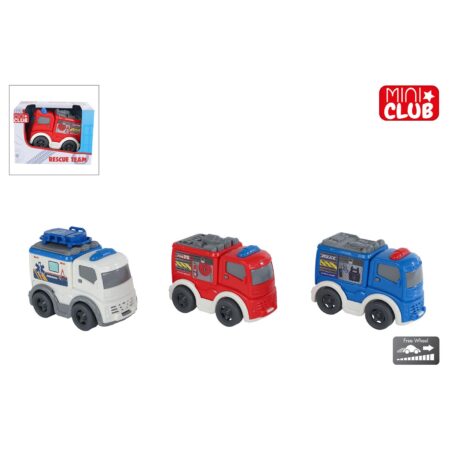 Mini Club Rescue voertuig free wheel 8cm | Mini Club