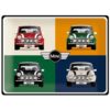 Mini Cooper Pop Art 4 Auto's Metalen Bord 30 x 40 cm | Fiftiesstore