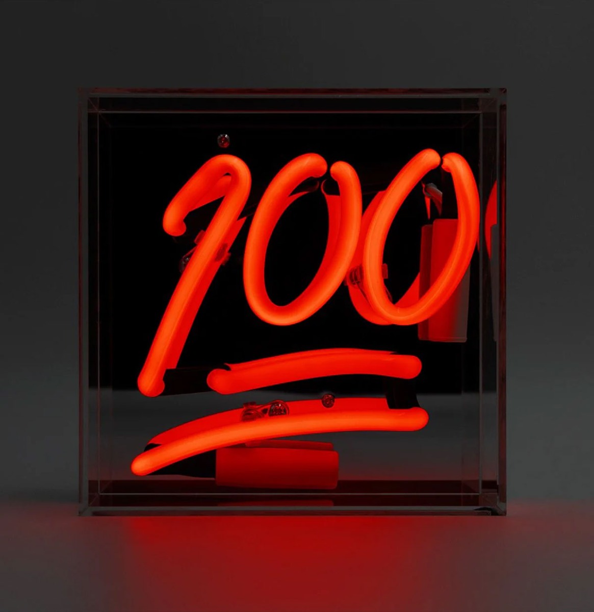 Mini Glazen Neon Box - 100 | Fiftiesstore