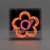 Mini Glazen Neon Box - Daisy - Oranje | Fiftiesstore