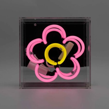 Mini Glazen Neon Box - Daisy - Roze | Fiftiesstore