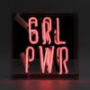 Mini Glazen Neon Box - Girl Power - Roze | Fiftiesstore