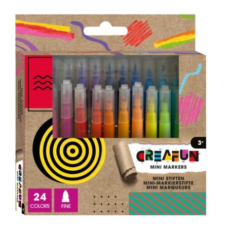 Mini Markers Stiften 24 Stuks Creafun | Creafun