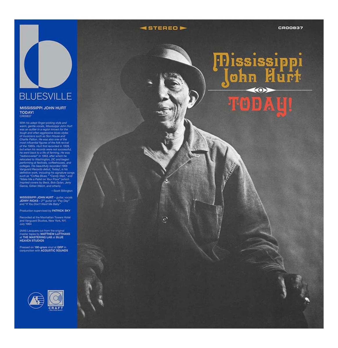 Mississippi John Hurt - Today! (LP) | Fiftiesstore