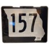 Missouri Highway 157 Metalen Straatbord - Origineel - 76 x 62 cm | The Dutch Pickers