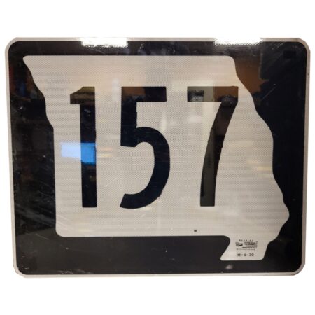 Missouri Highway 157 Metalen Straatbord - Origineel - 76 x 62 cm | The Dutch Pickers