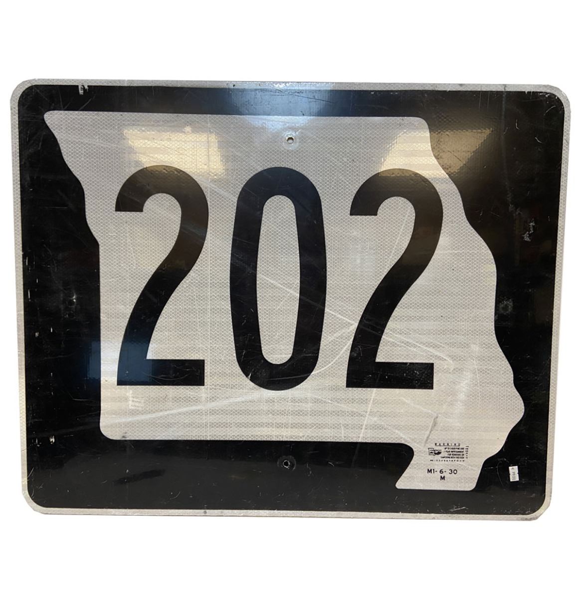 Missouri Highway 202 Straatbord - Origineel | The Dutch Pickers